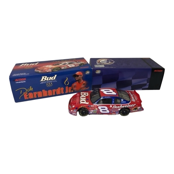 NIB Vintage Diecast Racing Car Dale Earnhardt Jr. Bud US Olympic Team Model Car - Picture 3 of 9